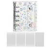 Sticker Book, Star Pattern, Clear Binder, M5/A6 Size, Includes 20