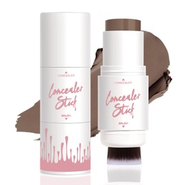 GEUUFEA Dual-Ended Contour Stick, Matte Face Shaping & Highlighter Stick, Waterproof Bronzer Pen, Non-greasy, Create a Lightweight Finishing Makeup