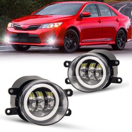 WEZEMLIGHT - Juego de luces antiniebla LED de repuesto para 2011-2013 CT200h 2011-2014 IS250/350 Toyota 4Runner Avalon Camry Highlander Matrix Prius Rav4 Tacoma LED antiniebla 1 par (incluye DRL)