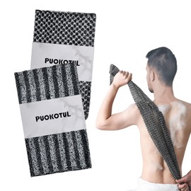 2 Pieces African Exfoliating Washcloth Shower Sponge Exfoliating Sponge Large Sponge Wash Sponge Exfoliating Glove for Body and Back Deep Exfoliating Wash Mitt