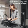 DR.PREPARE Tower Fan for Bedroom, 25 dB Quiet DC Bladeless