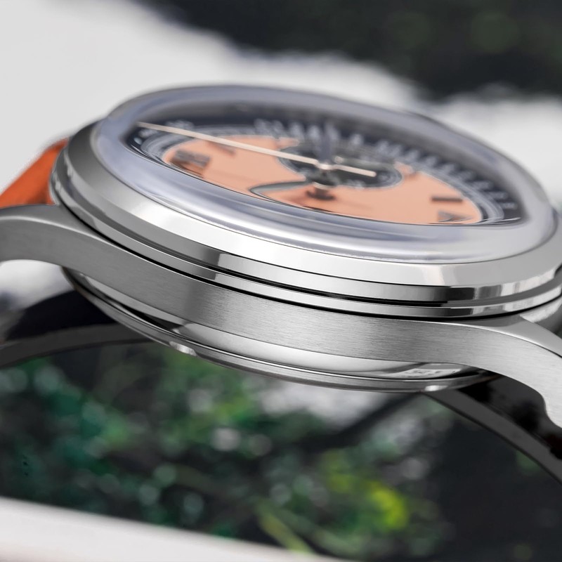 ADDIESDIVE Chronograph Watches for Men Orange Dial VK64 Movement 100M