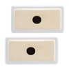 RattanView 2 Pcs White Porcelain Ceramic Towel Bar Rod Rack