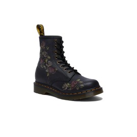 Dr. Martens Women's 1460 Leather Lace-Up Boots Combat, Decayed Roses, 6