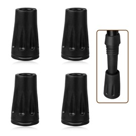 Protective Rubber Caps for Nordic Walking Poles Trekking Universal - Protection for Asphalt and Trekking Poles (Pack of 4)