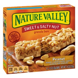 Nature Valley Sweet & Salty Nut Granola bars, Peanut (6 Bars)