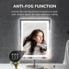 USHOWER 28x36'' LED Bathroom Mirror Wall Vanity Mirror Dimmable Anti-fog