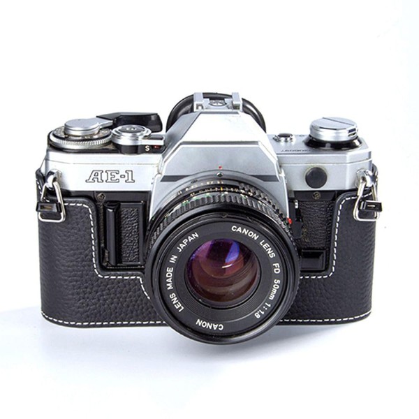 AE-1 case Handmade Genuine Leather Camera Protective Half Camera case,