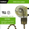 YukiHalu Ceiling Fan Pull Chain Switch ZE-109, 2 Wires On-Off