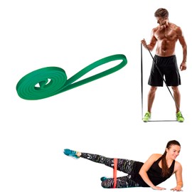 Training Band Elastic Resistance Band for Fitness Crossfit Training for Men and Women, Green, 15 kg, 33 lbs