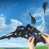 Remote Control Jet Plane with Lights, 360° Roll, Indoor Outdoor