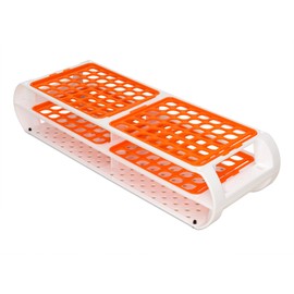 SP Bel-Art Switch-Grid Test Tube Rack; For 10-13mm Tubes, 84 Places, Orange (F18745-0010)