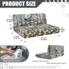 SUITOSELFY RV Dinette Cushion Covers Booth Set - Grain Wood