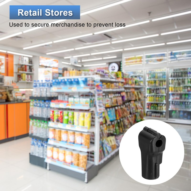 sourcing map 50pcs Peg Hook Lock, 6mm Pegboard Display Hook