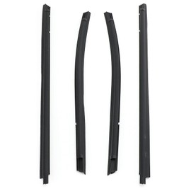 MNMSYH Left Driver Right Passenger Side Black Body Moldings & Trims Weatherstrip Window Moulding Seal Belt Cab Outside for Toyota for Tacoma 2005-2015