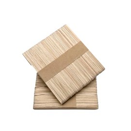 Wood Craft | Lollipop Sticks | Wooden Popsicle Sticks | Natural | Pack of 100 Sticks