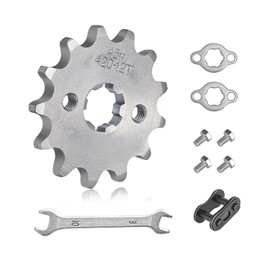 Moroxi 420 12T Motorcycle Front Engine Sprocket 17mm Compatible with 125cc140cc 160cc TaoTao Loncin Roketa Dirt Bike,Mini Bike,ATVs,Go Kart Sprocket