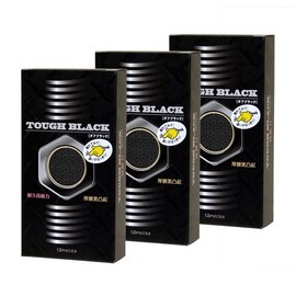 【まとめ買いセット】コンドーム タフブラック 12個入×3箱(計36個)