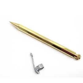 KAWECO Special Pencil Brass [With Exclusive Clip] [0.03 inch (0.7 mm)] Classic Design For A Slim Body!