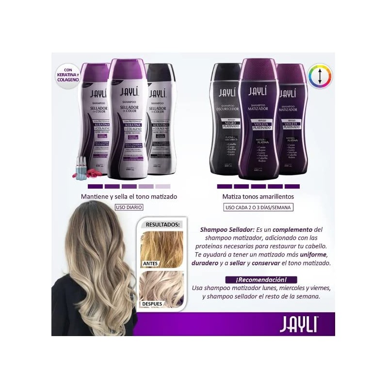 Shampoo Sellador Violeta Sin Sulfatos 320 ml