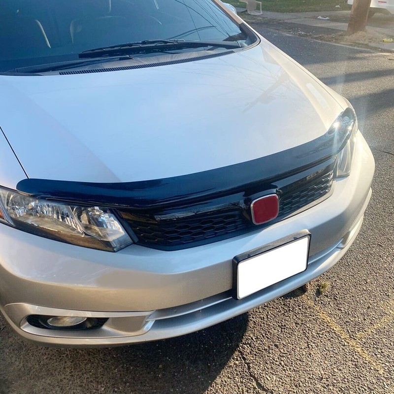 KUAFU Front Bumper Hood Mesh Grille Compatible with 2012 Honda