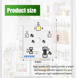 WR55X11132 WR55X25754 Led Refrigerator Bulb Light Replacement, For GE Refrigerator Replace WR55X30602 WR55X26486 PS4704284 3033142 EAP12172918 AP6261806 (6 PCS)