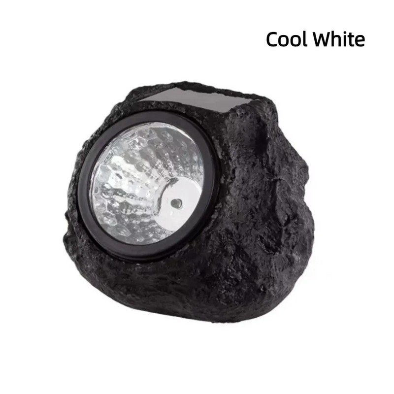 Solar Rock Light for Outdoor Landscaping – Waterproof Stone-Style Spotlight