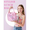 Insulated Kids Lunch Bag with Adjustable Strap - Reusable Easy