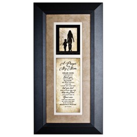 DEXSA Prayer for My Mom Wood Frame Wall Plaque for Mother’s Day, Birthday Gift for Mom | Made in USA | Bonus Mom Gift, Mother-in-Law Picture Frame | Best Mom Plaque from Son or Daughter | 8x16 inches