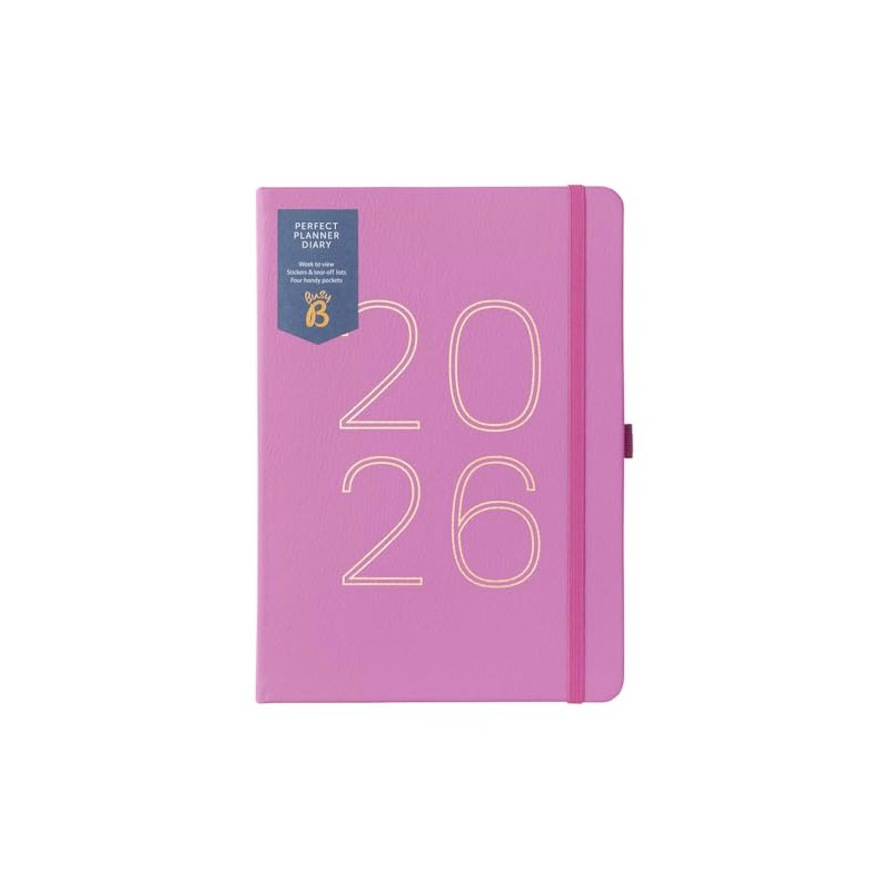 Busy B 2026 Weekly A5 Diary Planner with Winter Berry