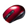 Sanwa Supply MA-BTBL171R Bluetooth 4.0 Mouse, BlueLED, 5 Buttons, Symmetrical,