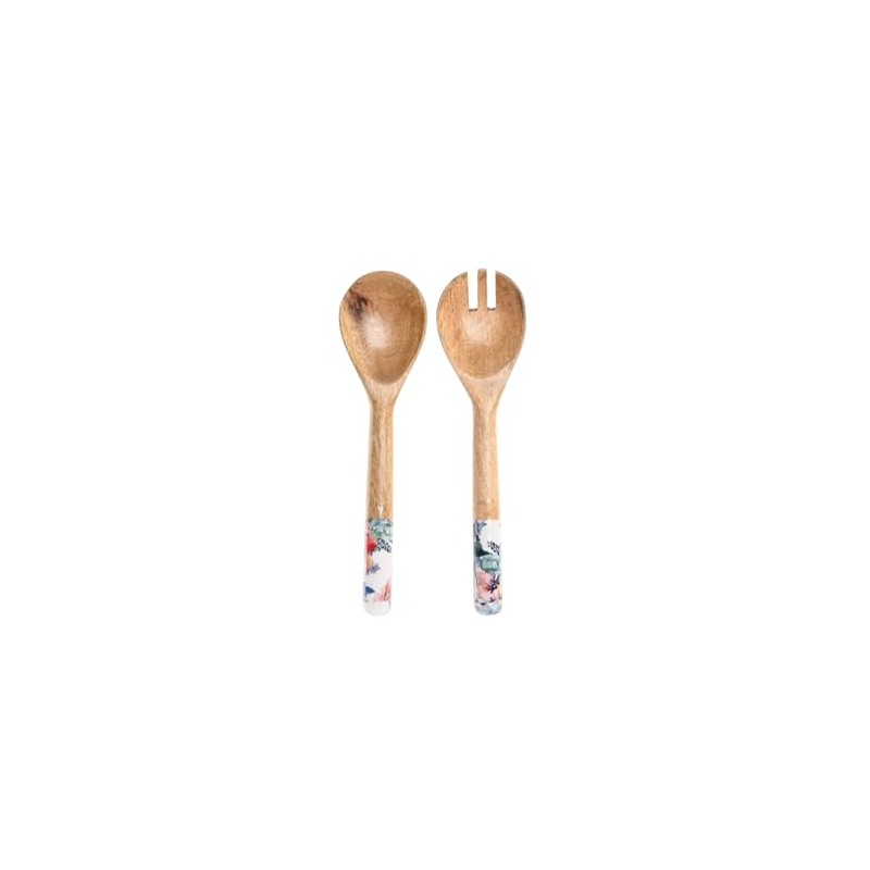 UTENSILIO SET 2 MANGO 7X2X28 FLORES ESMALTADO