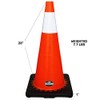 Troy Safety 28" Orange Safety Traffic PVC Cones with One