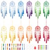 INFUNLY 12 Sets Small Dream Catcher Kit Boho DIY Mini