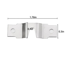 Caishun 20PCS Steel Single Slot Precision Hanger with Screws Picture Frame Hanging Concealed Hanging Hardware Serrated Hanging Easel for Hanging Clock Mirror Canvases Picture Frame Blackboard