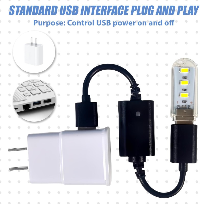 WIYETY USB Switch: USB Remote Control, Remote Control Switch, 5