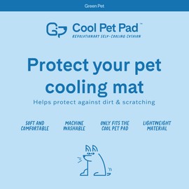 The Green Pet Shop Dog Cooling Mat Cover - Extra Small, Nude/Pink - Protect Your Cool Pet Pad from Dirt & Damage - Machine Washable