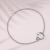 Atentuyi Punk Snake Pendant Necklace Chunky Silver Choker Curb Chain