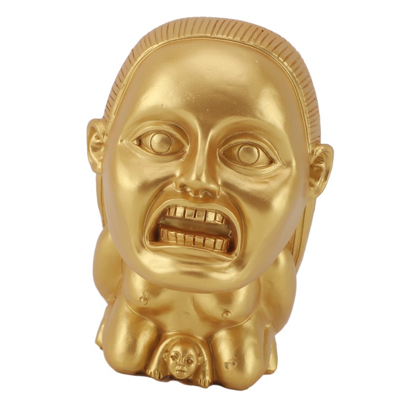 Fertility Statue Resin Handmade Golden Exquisite Creative Fertility Idol Sculpture