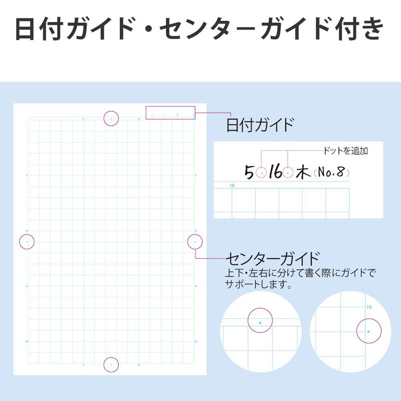 KOKUYO Blank Book, Campus Notebook, B5, 10mm Grid, 5 Pack,