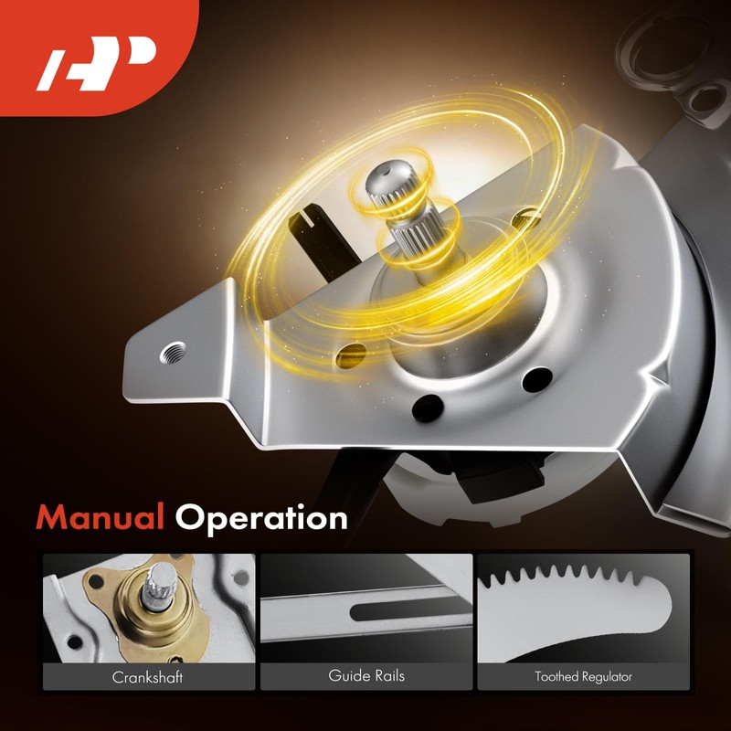 A-Premium Manual Window Regulator Compatible with Dodge Ram 50 1987-1993