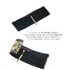 VingTAINE H7730-BK- Embroidered Wire Pony Hook, Flower Hair Elastic Cute,