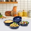Peohud 6 Pack Ceramic Mini Pie Pans, 6 Inch Small