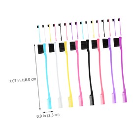 FOMIYES 24pcs Double-ended Eyebrow Grooming Tool Hairline Combs and Brushes for Makeup Convenient Brushes for Daily Use Essential for Home and Salon