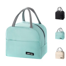 SUOXU Insulated Lunch Bag for Men Women Kids Cool Bag- Reusable Thermal Food Bag with Leak-Proof Liner, Cooler Tote for Work, School, Picnic & Travel (5L - Light Green)