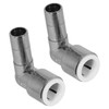 SPARES2GO 15mm x 15mm Push Fit Radiator Valve Chrome Reducing