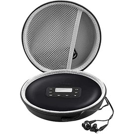 Portable CD Player Case Compatible with Deluxe/for ARAFUNA/for GPX/for Soulcke/for MONODEAL Personal Disc Player, Travel Carrying Stoarge Holder for Earphone & Cable (Box Only)