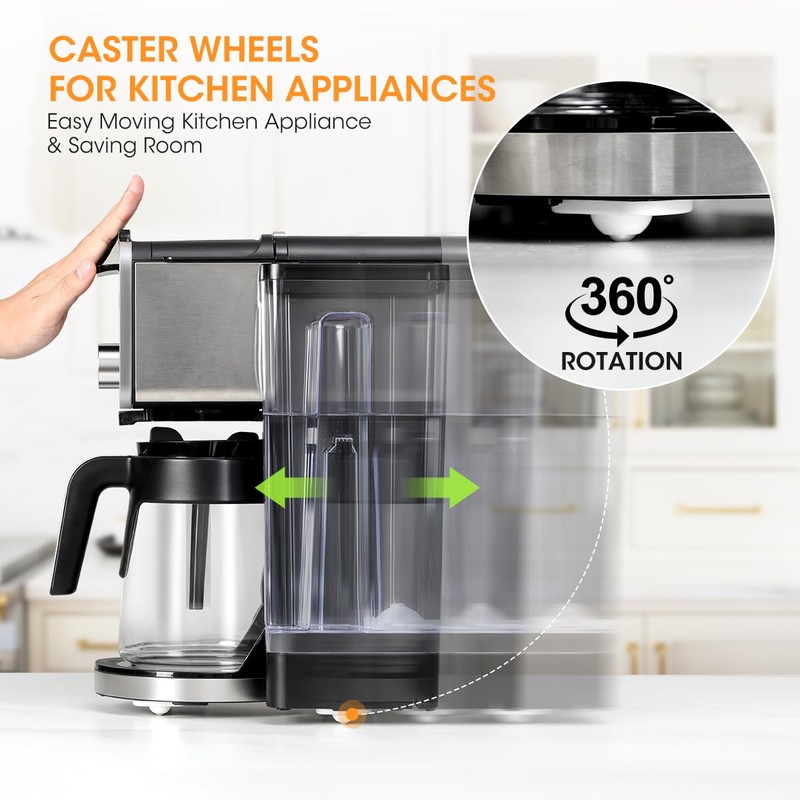 Aieve Appliance Rollers, 8 Pack Small Appliance Slider, Self Adhesive