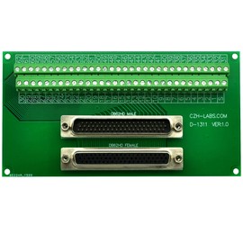 CZH-LABS DSUB DB62HD Male/Female Header Breakout Board, D-SUB Breakout Moudle.