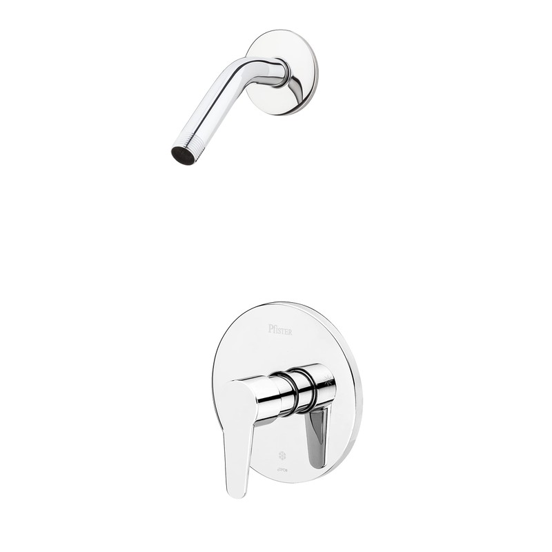 Pfister R890600 Pfirst Modern 1-Handle Shower Trim Only Less Showerhead,